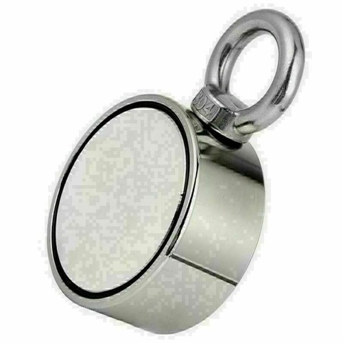 900LBS Fishing Magnet Kit Strong Neodymium Pull Force Treasure Hunt Double Sided - Picture 13 of 19