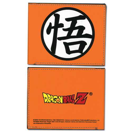 ANIME DRAGON BALL Z SÍMBOLO GOKU BILLETERA NARANJA (OFICIAL) - Imagen 1 de 2