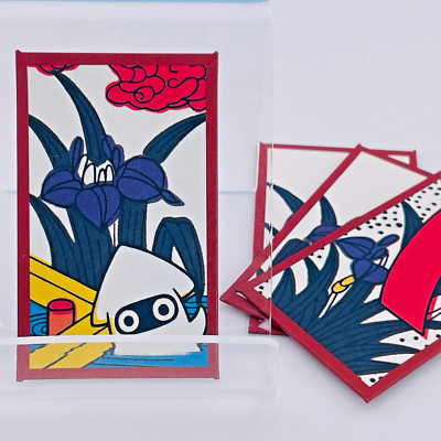 Blooper Club Nintendo Super Mario Hanafuda Spielkarten 4 Sets Rot Limitiert JP