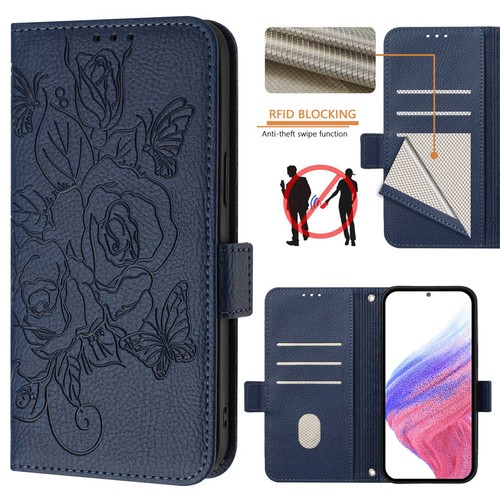 Für Moto G Stylus/Power 5G 2025 Rose Prägung PU Leder Flip Ständer Brieftasche Hülle - Bild 73 von 73