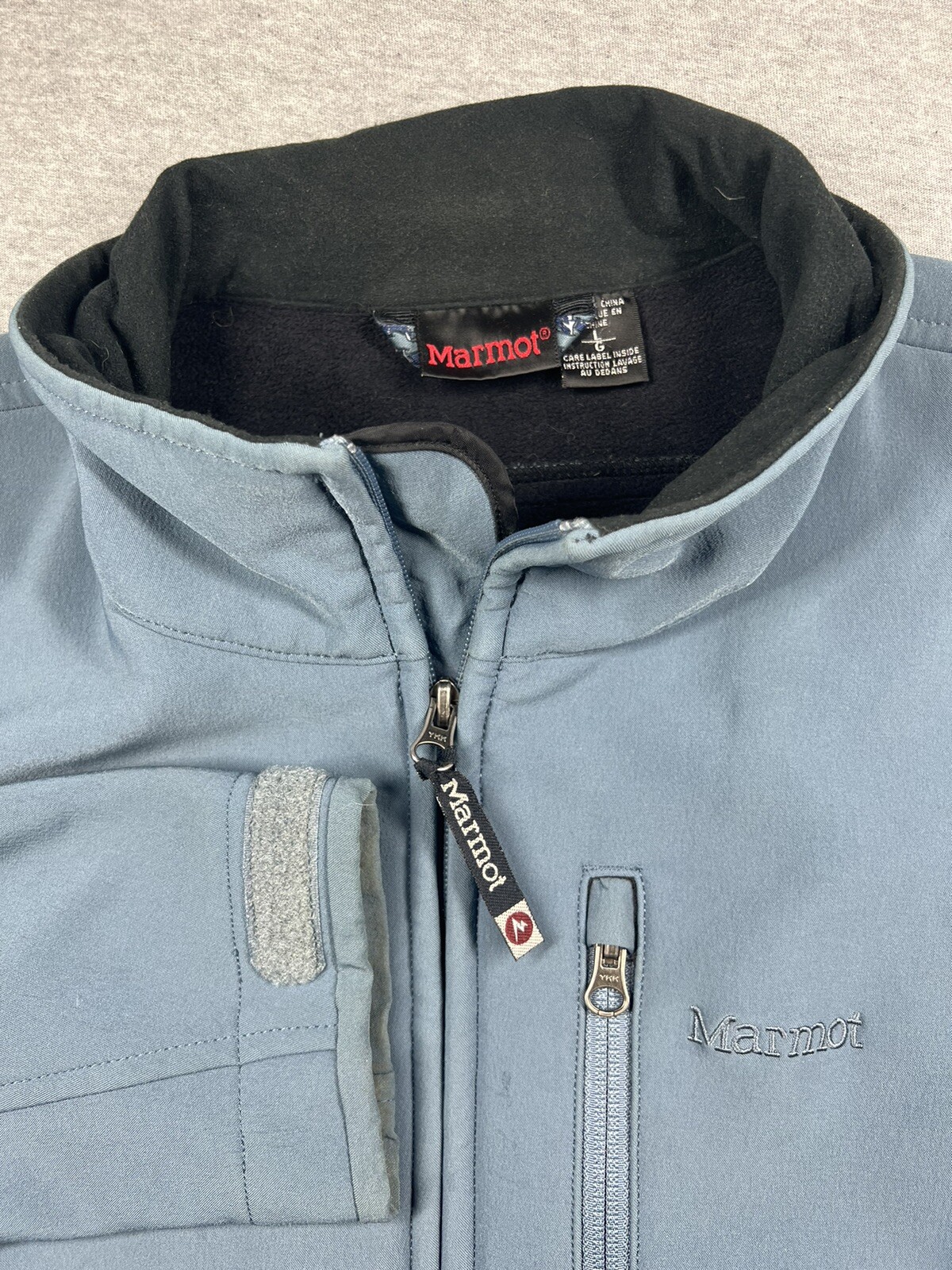 Marmot Gravity Softshell Jacket Black Fleece Line… - image 1