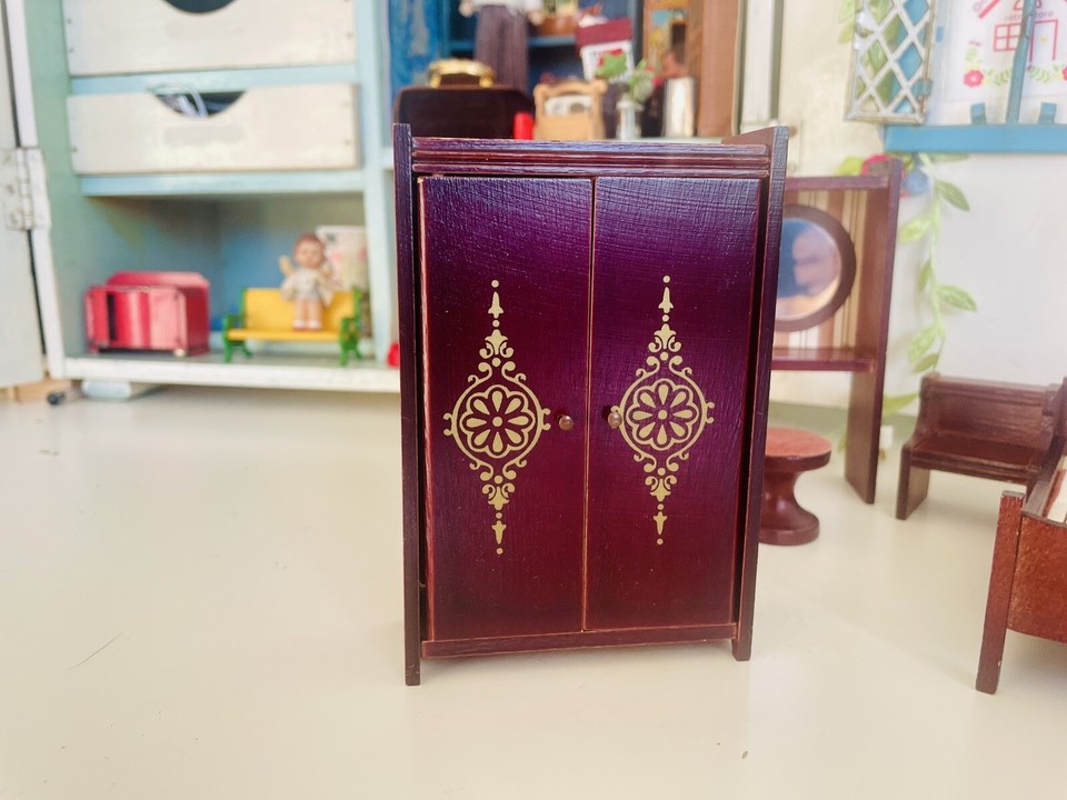 Lundby Dolls House Furniture Manor House Bedroom C. 1981 With Lights eBay