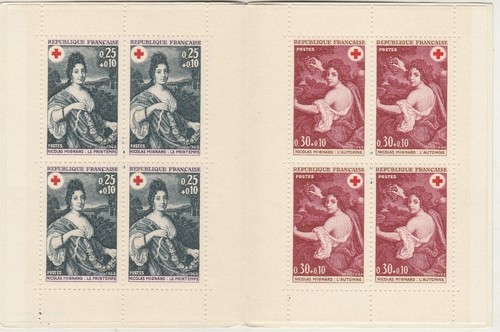 FRANCE V. Old Rare Stamp Booklet Red Cross Issue 1968 - Picture 4 of 5