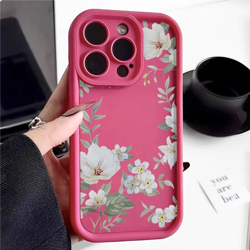Funda blanda con flores a prueba de golpes para iPhone 15 14 13 Pro Max 12 11 XR 7 8 XS - Imagen 15 de 19