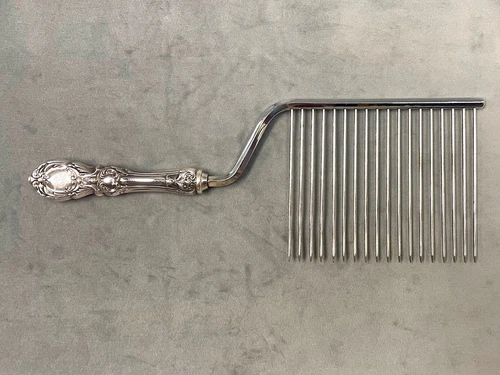 REED & BARTON FRANCIS I 1st STERLING SILVER HANDLE ANGEL FOOD CAKE FORK KNIFE