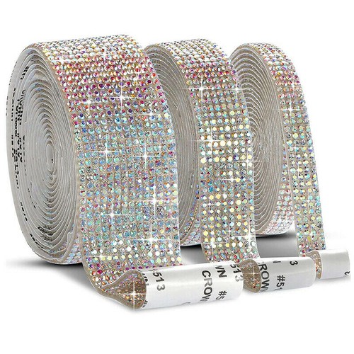 Selbstklebend Strass Zierband Diamantband Zum Selbermachen Streifen Aufkleber 1 Meter Deko - Bild 17 von 17