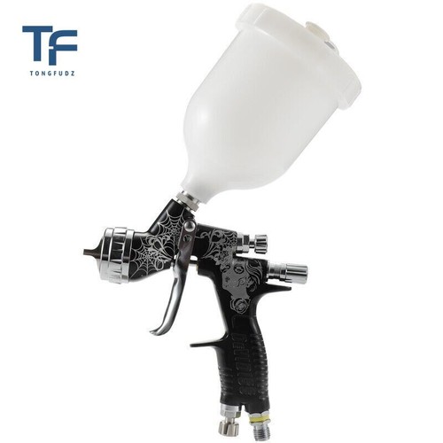 TE20 1.3mm Nozzle PRO Copper Gravity Feed Paint Gun Spray Gun 600ML CUP New - Picture 8 of 10