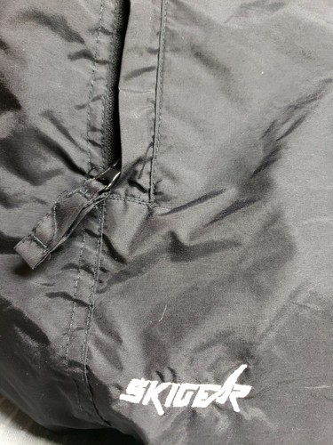 Skigear Youth Large Snow Pants Black 2 Zipper Pockets - Picture 4 of 5