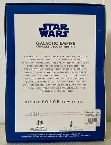 Williams Sonoma STAR WARS Galactic Empire Cupcake Decorating Kit 24 Liner Topper - Picture 4 of 8