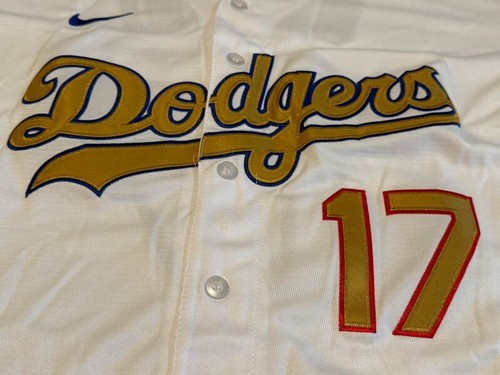 Herren #17 Shohei Ohtani White 2025 Gold Collection All Stitched Trikot - Bild 3 von 6