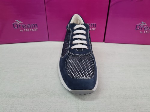 Dream By Fly Flot Zapatos Bajos Con Cordones, Mujer (Azul) - Imagen 2 de 6