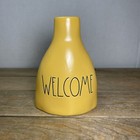 Rae Dunn Welcome Yellow Bud Vase