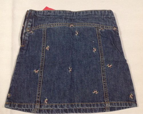 NUEVO CON ETIQUETAS De Colección Gymboree INVIERNO PRINCESA Denim Bordado Flor Vaquero Falda 4 4T - Imagen 2 de 2