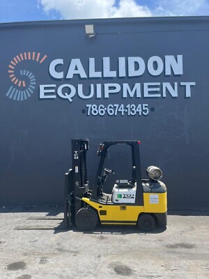 TCM FCG30T7T Pneumatic Tire Forklift 5,500 lb 3 Stage