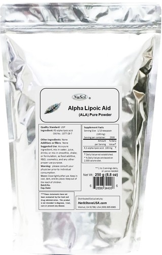 NuSci 100% pure 2.2 lb (1000g) Alpha Lipoic Acid ( R,S)-ALA Powder antioxidant - Picture 3 of 6