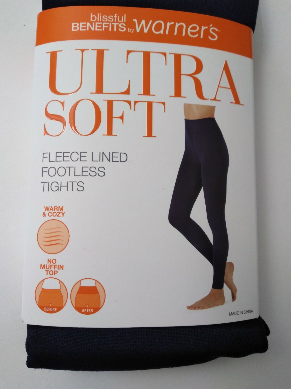 Blissful Benefits Dark Denim Ultra Soft Fleece Lined Footless Tights L/XL 1 Pair eBay