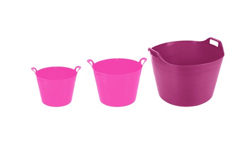 Set 20L + 40L + 75L Flexi Trug Aufbewahrungseimer Kunststoff Haus Garten Tierfutter - Bild 11 von 13
