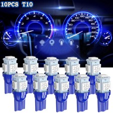 10x For Ford F 150 F 250 T10 168 194 Led Instrument Panel Dash Lights Blue Bulbs