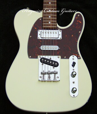 Mahogany White Brent Mason Style Nashville Telecaster-7-Way+Mini-Humbucker+ MORE