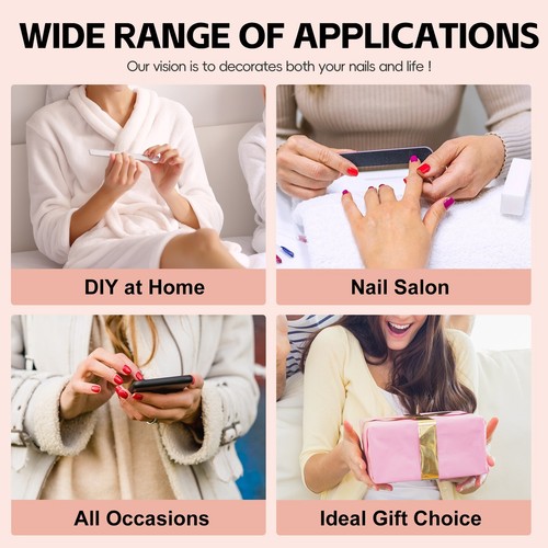 Gel Nail Polish Kit with UV LED Nail Lamp Dryer Manicure Tool Kit Nail Salon Set - Picture 9 of 30