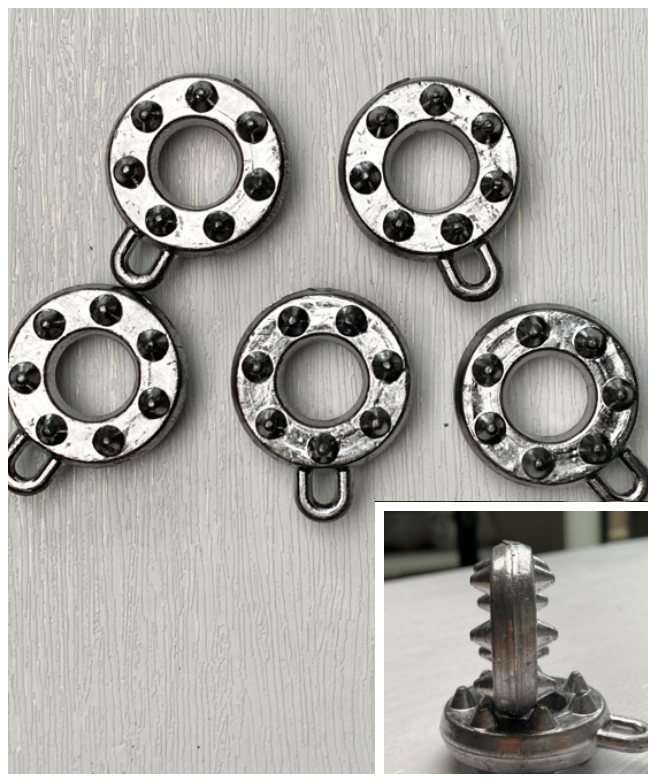 5pcs Masterpro Surf Disc Claw Sinker Sizes 3oz,4oz,5oz,6oz