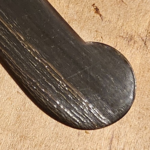 Cuchillo de mantequilla antiguo raro Georg Jensen cactus de plata esterlina hoja de hueso natural - Imagen 5 de 9