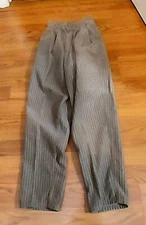 Benellon Brown Corduroy Pants Made in Italy Sz S Pleated Pockets