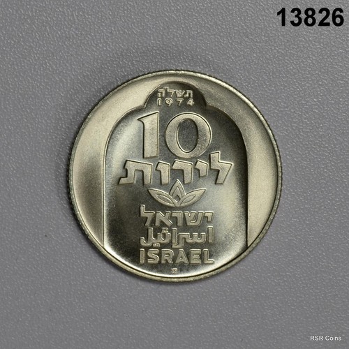 1974 ISRAEL HANUKKA BU+ PROOF 2 COIN SET COA! .500 SILVER #13826 - Picture 10 of 14