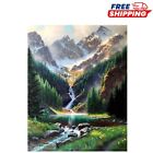 Paint by Number Mountains Waterfall Canvas Art Kit - 16x20 Inch Diy Painting