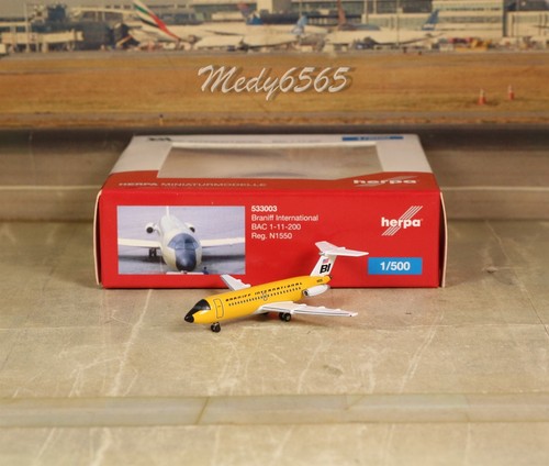Herpa Wings Braniff "Ochre" BAC-111 (NG) Discontinued 1/500