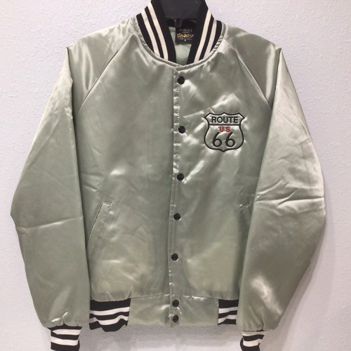 Chaqueta de bombardero de seda Route 66 de colección - Chaquetas más finas de América - Talla pequeña - ¡Genial!! - Imagen 1 de 6