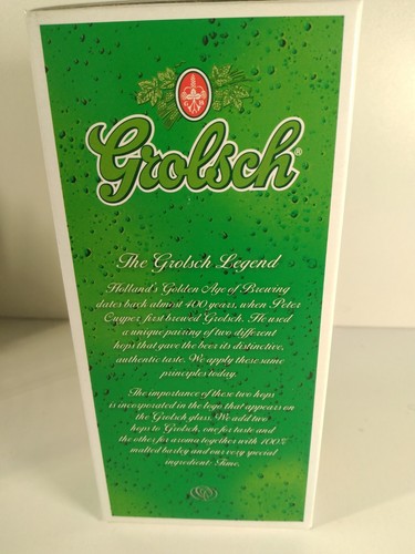 Grolsch Legend Embossed Beer Glass - Official Pint Glass CE Marked New Boxed - Picture 3 of 10