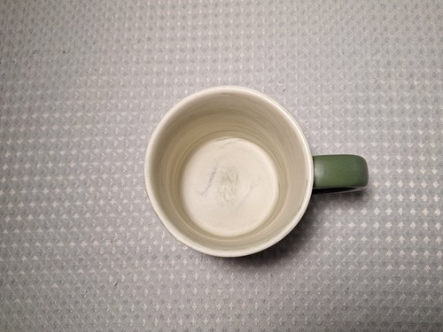 Tazza tazza caffè souvenir Gulf Shores Alabama impronte nella sabbia verde e marrone - Foto 6 di 7