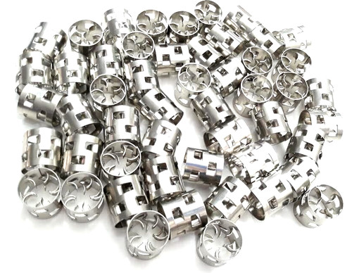 New Stainless Steel pall ring metal Raschig ring for Column Packing 16mm
