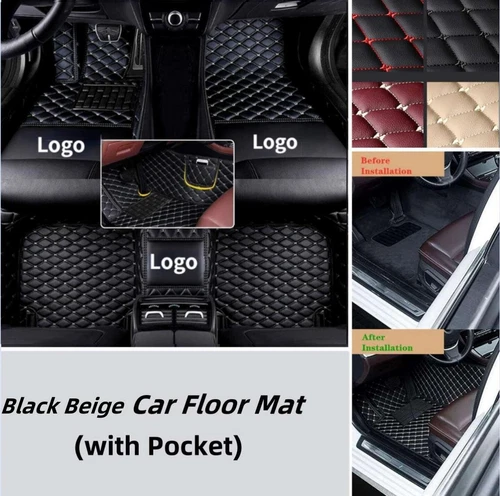 For Smart Fortwo-Forfour All Models Car Floor Mats Custom Liners No-Slip Carpets - Imagen 14 de 36