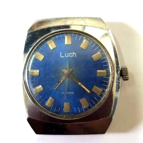 VINTAGE SOVIET RUSSIA USSR WRIST MENS WATCH LUCH MECHANICS WORKING RARE - Picture 9 of 17