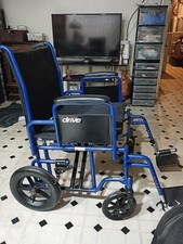 Drive Wheelchair with Flip Back Desk Arms 16 in Seat and Swing-Away Footrest