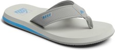 Man Reef The Layback Water Friendly Flip Flop Sandal CJ6597 Grey/Blue Brand New