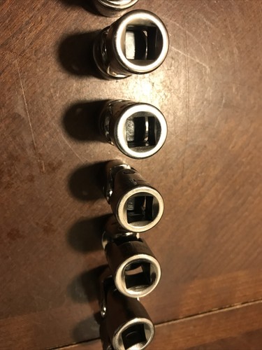 Craftsman Tools USA wobble flex swivel Socket Metric Set 3/8 Dr 10-19mm 6pt 9pc - Bild 9 von 12