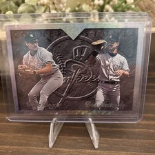 1995 Leaf Baseball Cornerstones - Boggs & Mattingly - Yankees 