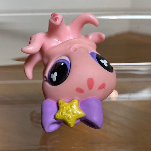 Littlest Pet Shop #513 Octopus Purple Bow Yellow Star Purple Clover Eyes - Picture 7 of 8