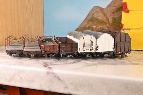 Klein Modellbahn H0 2-Achs Güterwagen der ÖBB 7-tlg. (B748) - Bild 6 von 7