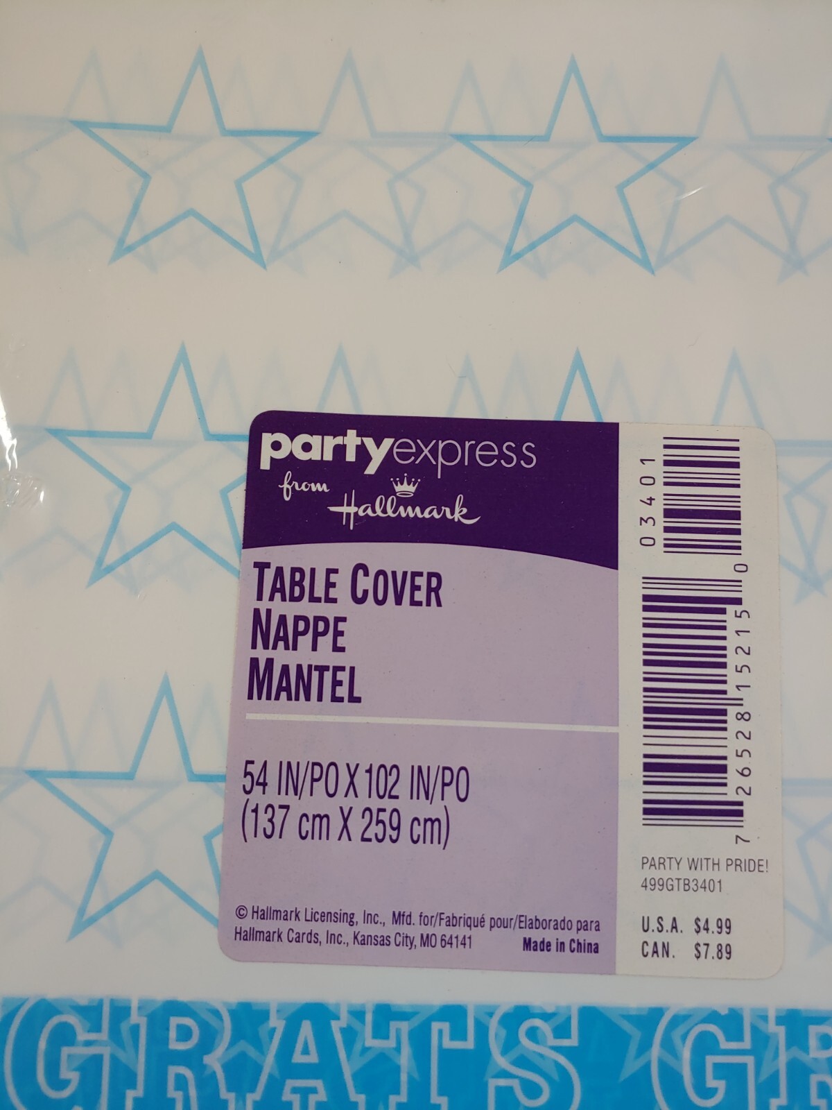 Party Express Congrats Graduate Table Cover 