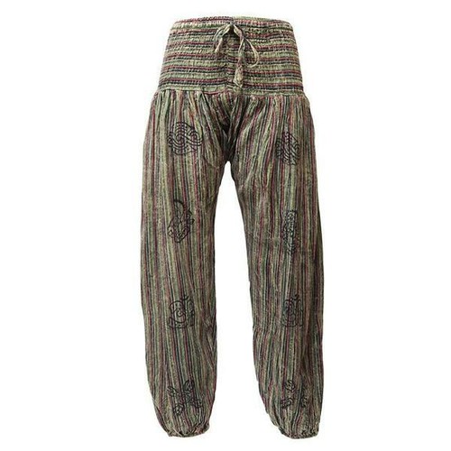 Stonewash High Crotch Harem Trousers Hippie Pants Boho - Picture 11 of 11