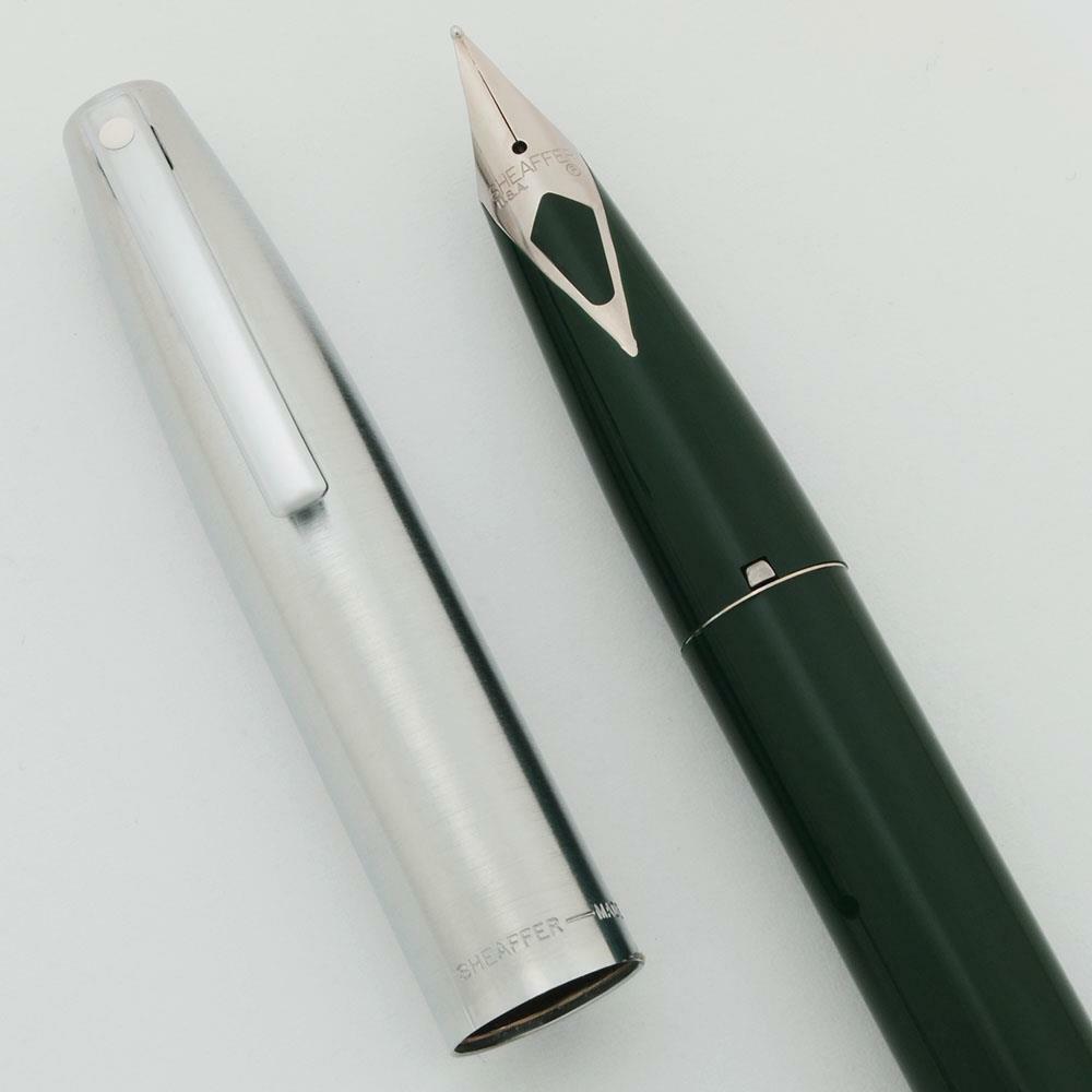 Sheaffer 440 Fountain Pen - Green, Medium Short Diamond Nib (New