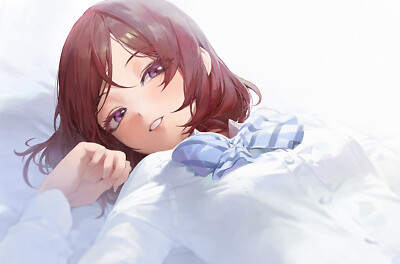 Anime girls art 2d portrait mossi love live nishikino CCG Gaming Mat Desk