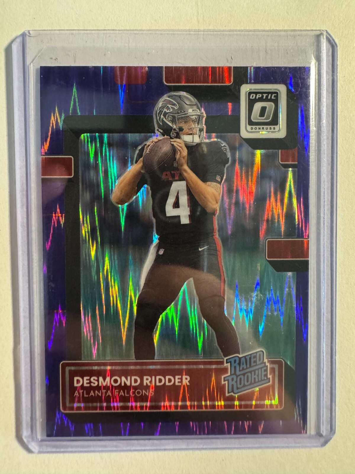 K227,907 -  2022 Donruss Optic Purple Shock #202 Desmond Ridder RR