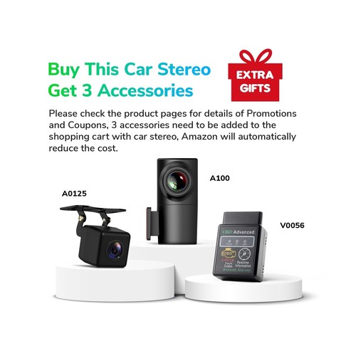 Eonon Android 13 Wireless CarPlay & Android Auto Car Stereo, 6GB RAM +64GB RO... - Picture 4 of 9