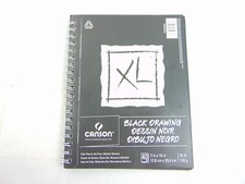 Canson XL Black Drawing 40 Page Spiral 7 x 10 Book