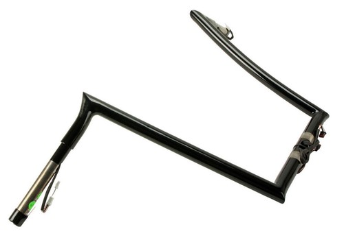 PAUL YAFFE 16" PRE-WIRED BLACK MONKEYBARS '15-25 HARLEY ROAD-GLIDE H00917-W - Foto 3 di 5